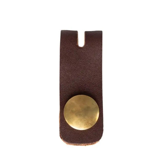 Leather Cord Organizer On A White Background