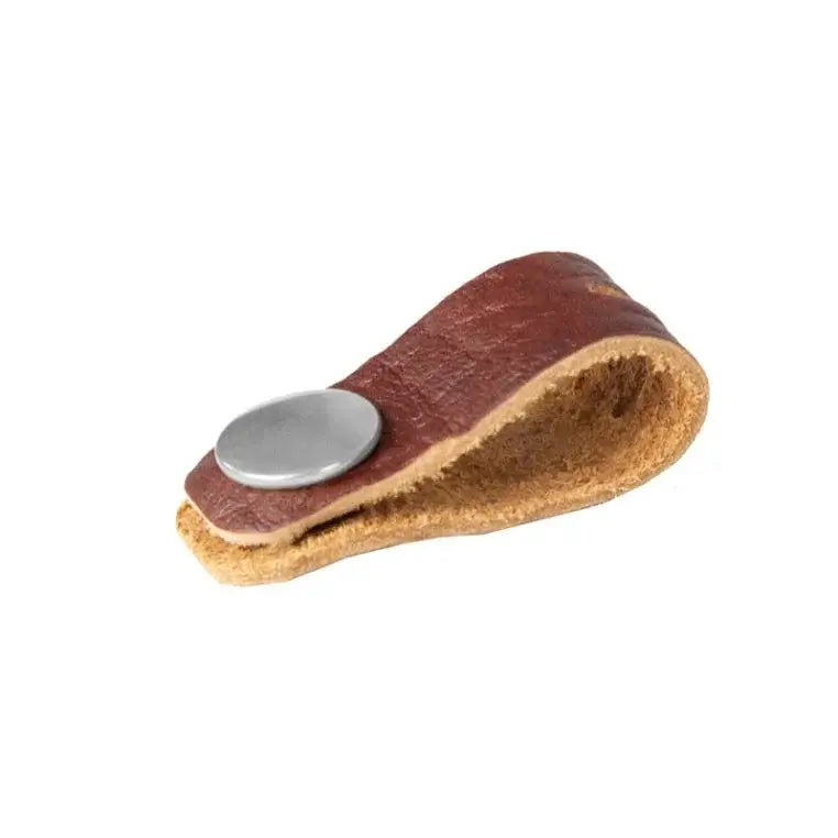 Leather Cord Organizer As Seen From The Side On A White Background