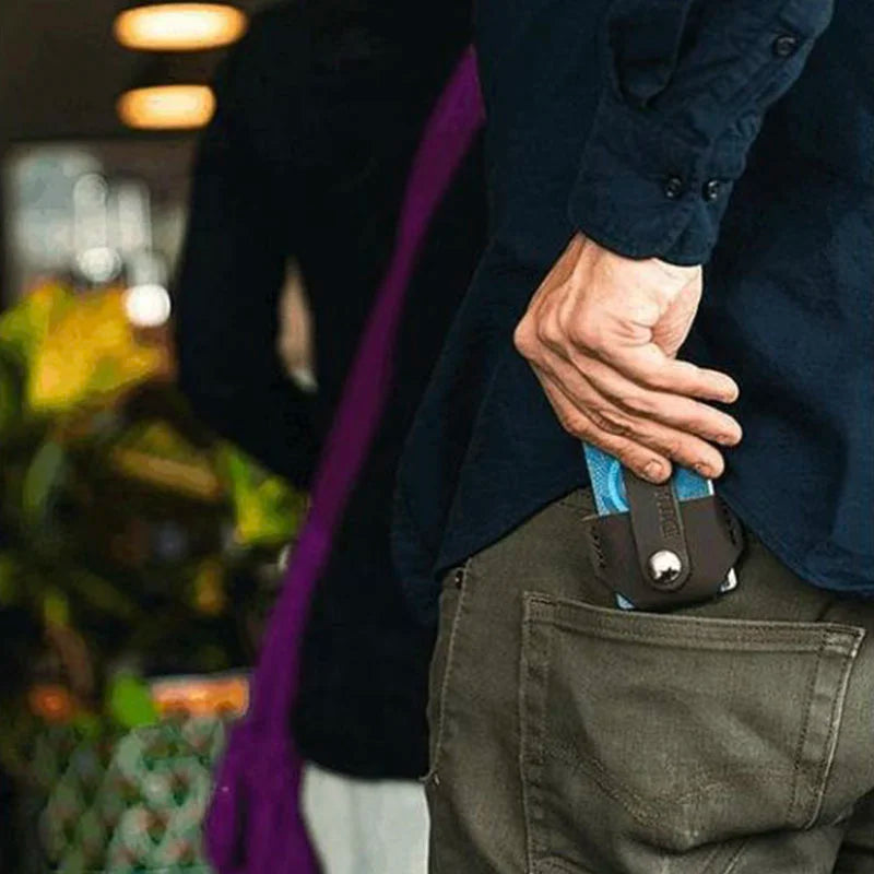 Leather Snap Card Case