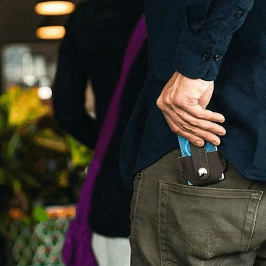 Leather Snap Card Case