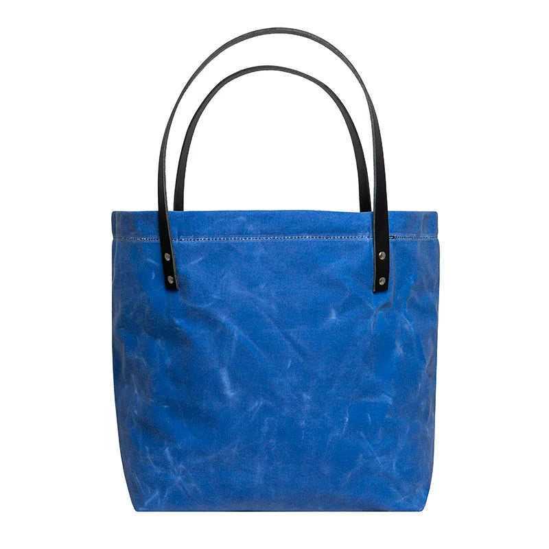 Limited Edition Waxed Blue Market Tote